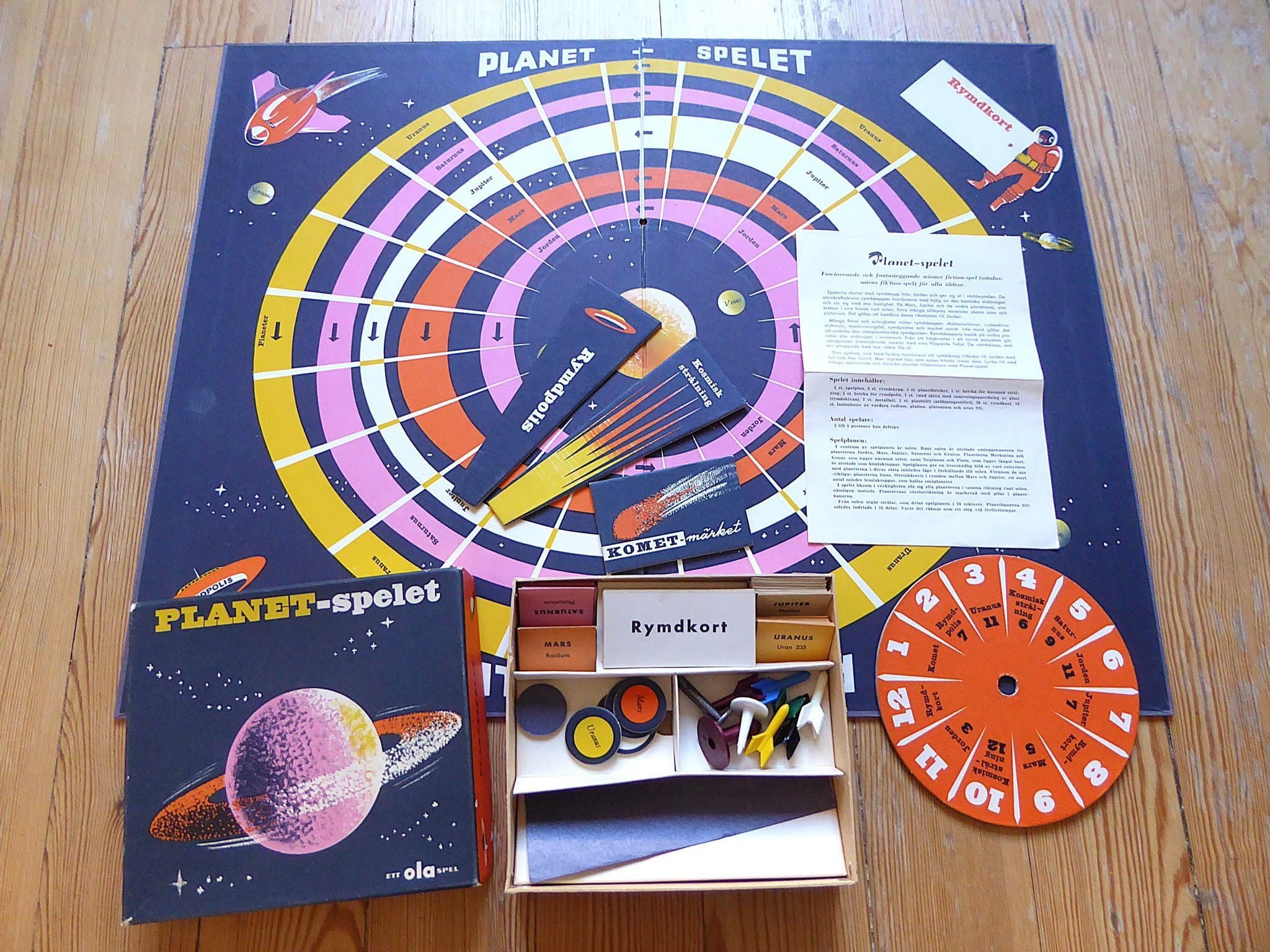 PLANET SPELET - 1960 TAL - MYCKET OVANLIGT - KOMPLETT - MKT FINT SKICK