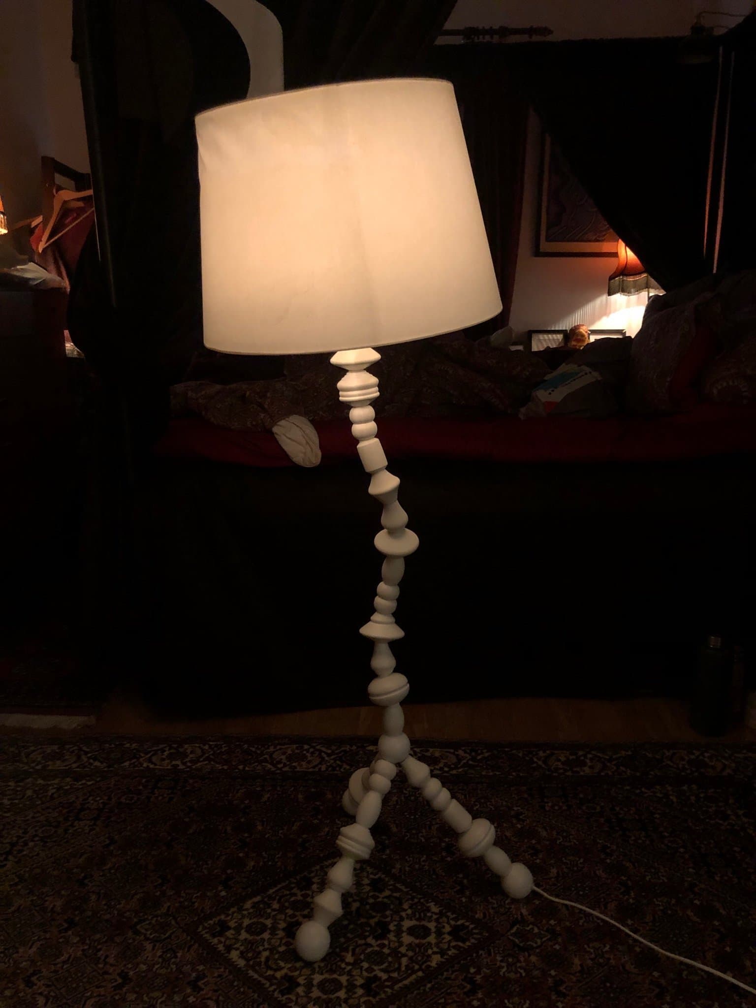 IKEA PS SVARVA 2009 vit golvlampa