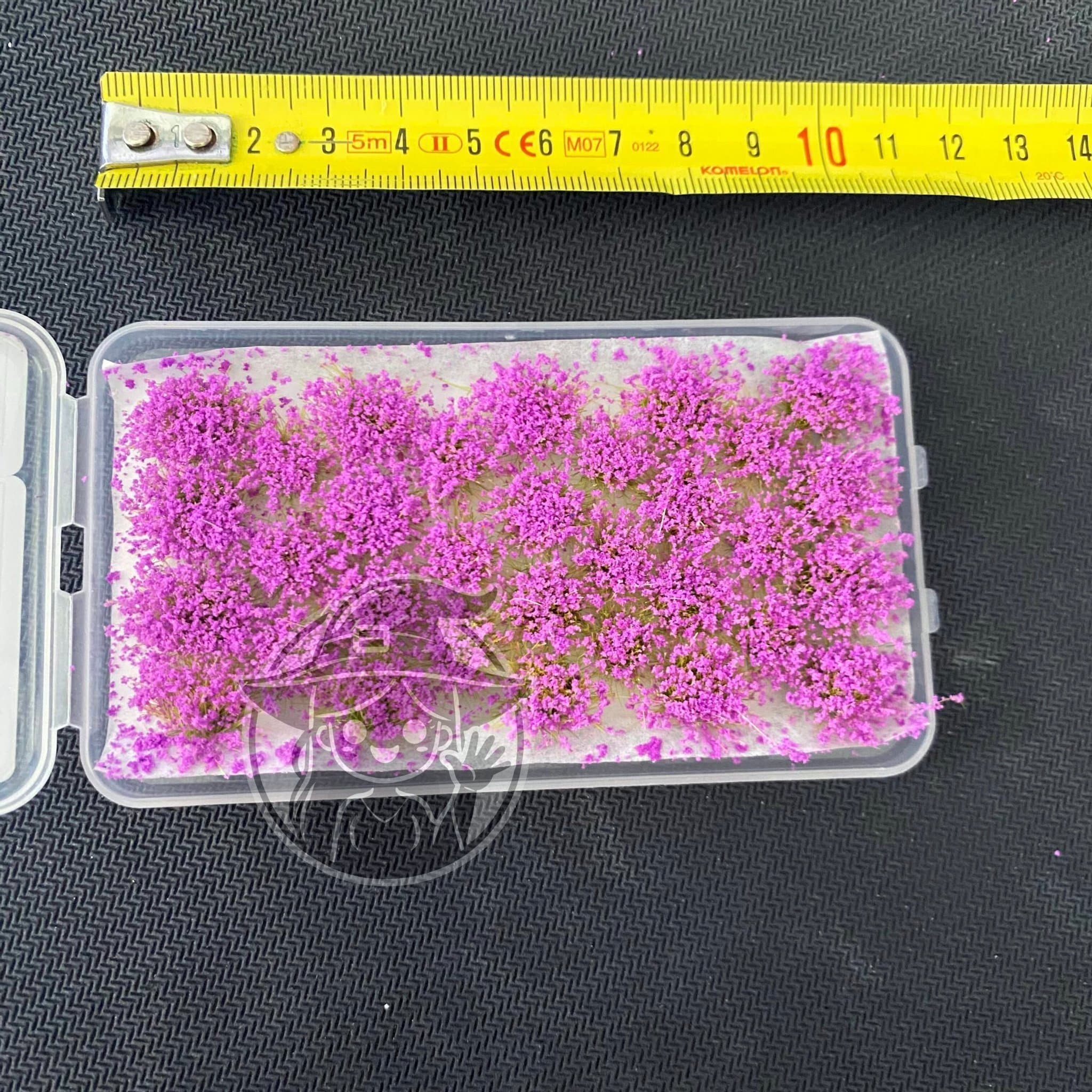 32 st lila växter | Två storlekar | Modelljärnväg | Figurspel | Diorama