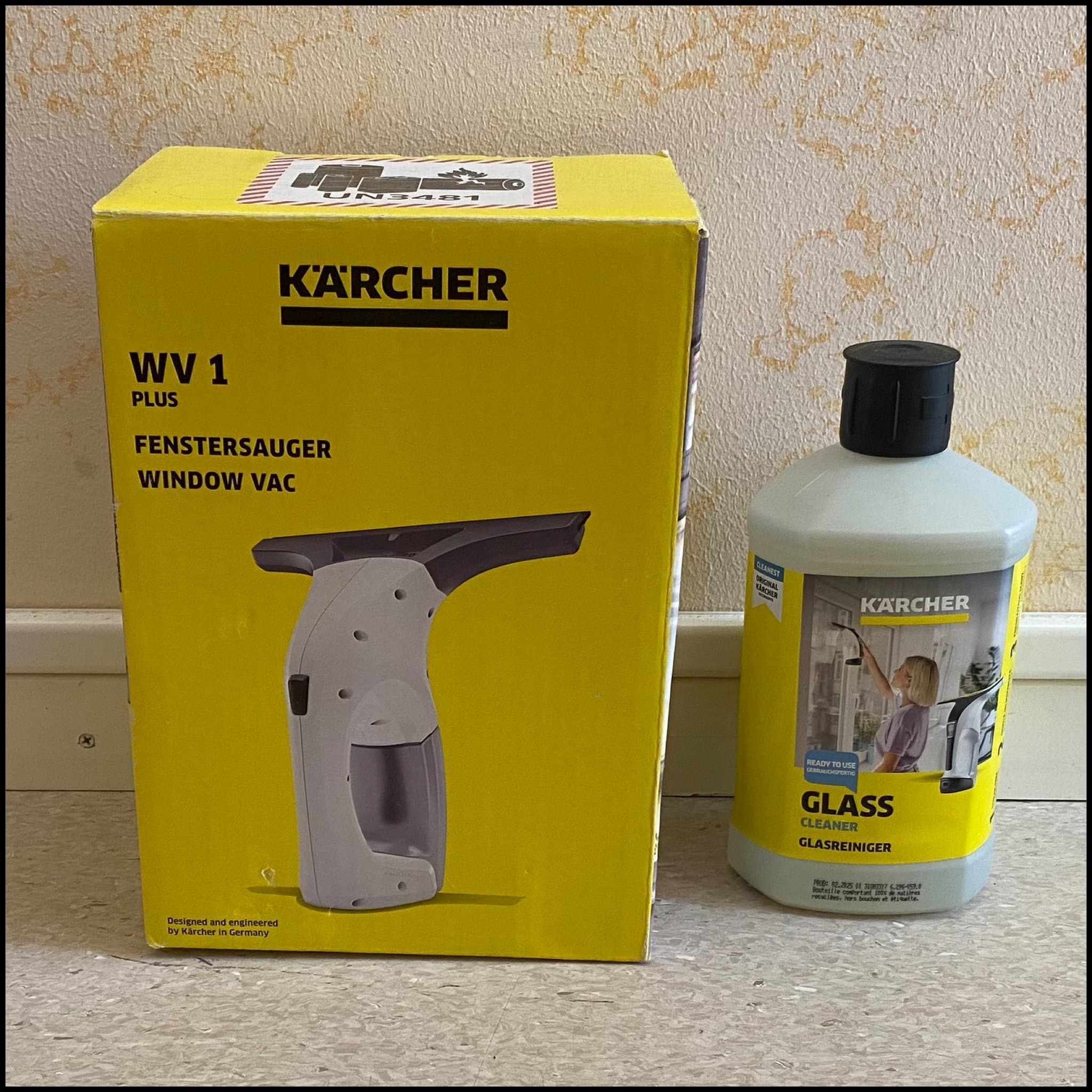 Nyskick! / Kärcher WV 1 Plus / Fönstertvätt med Glasrengöringsmedel