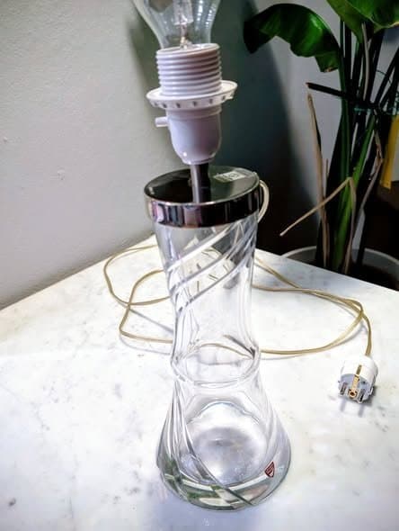 RETRO/VINTAGE! Orrefors Bordslampa AD2193 - Designad av Olle Alberius