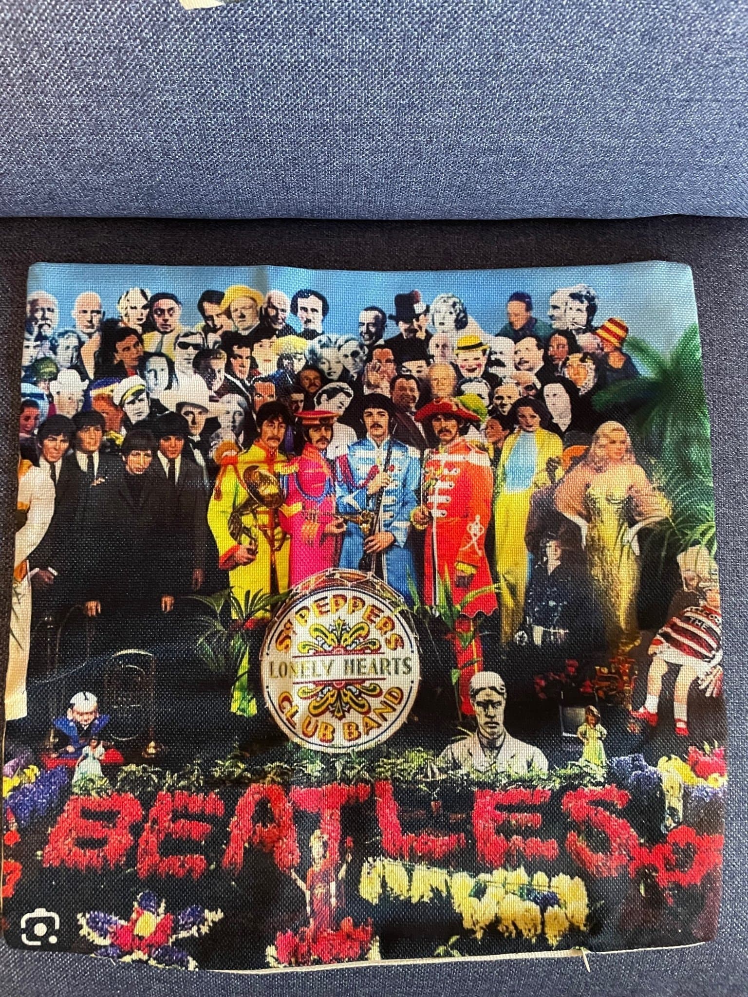 Flerfärgad kuddfodral Beatles