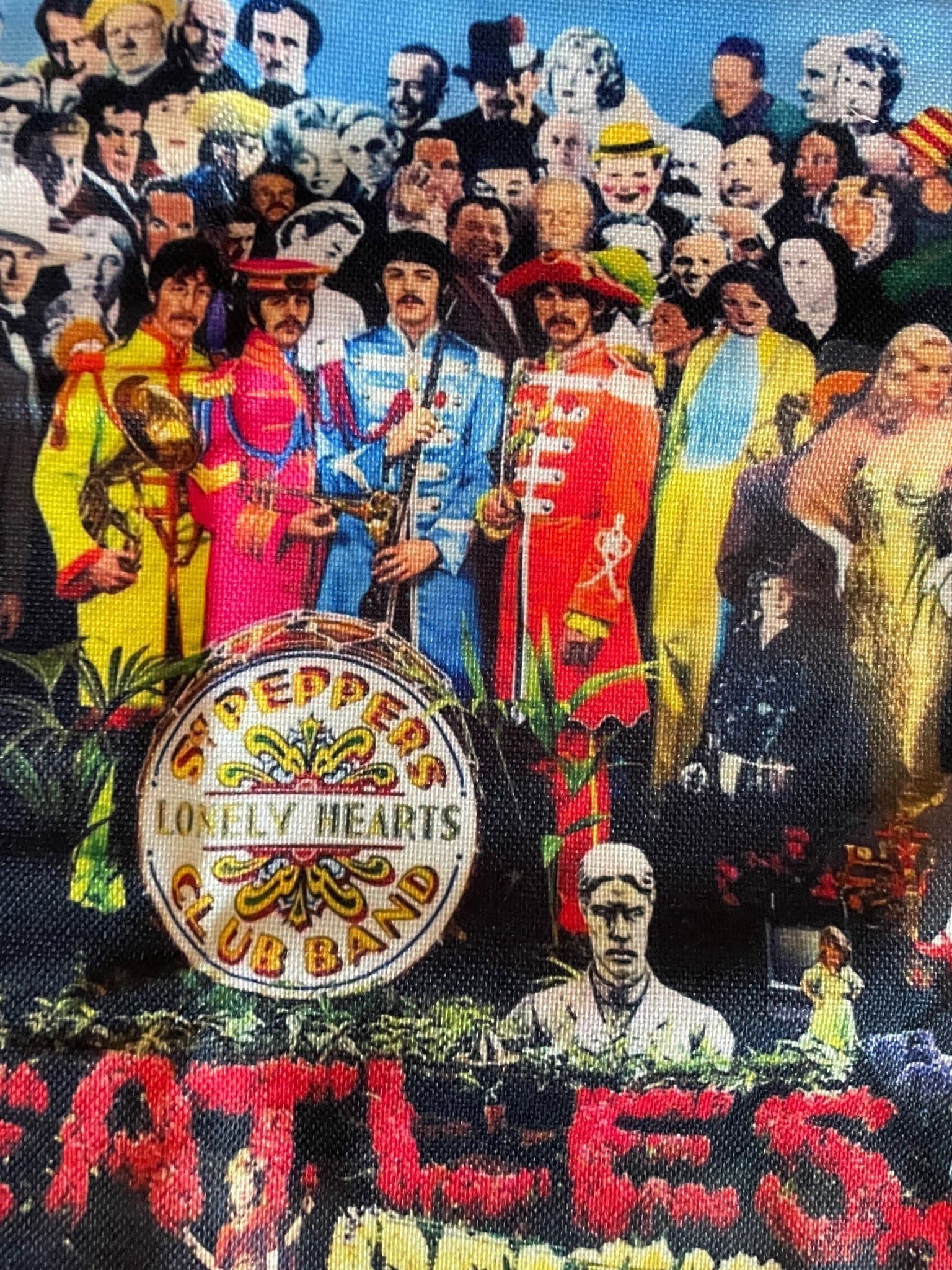 Flerfärgad kuddfodral Beatles