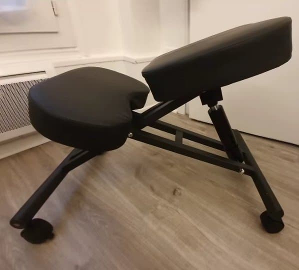 Justerbar ergonomisk knästol med låsbara hjul, 265lbs kapacitet,multifunktionell