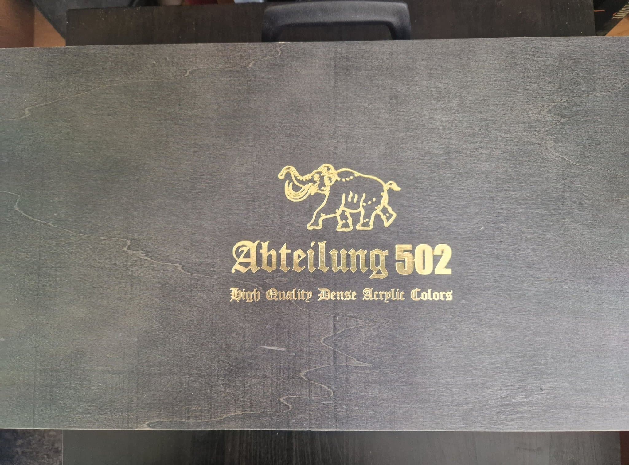 Abteilung 502 akryl färger Lyx Set med trä väska