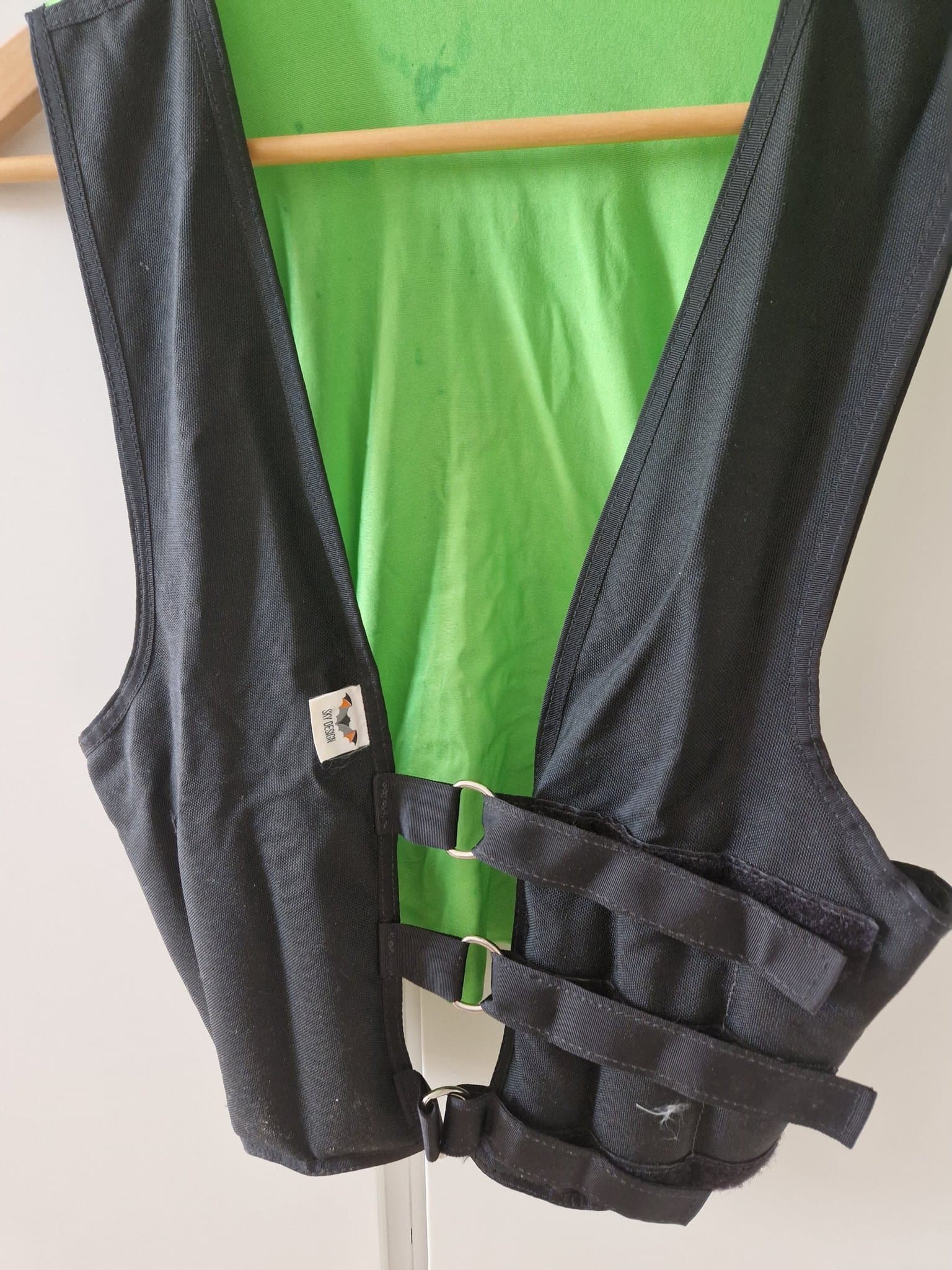 Vikt väst för fallskärmshoppning.