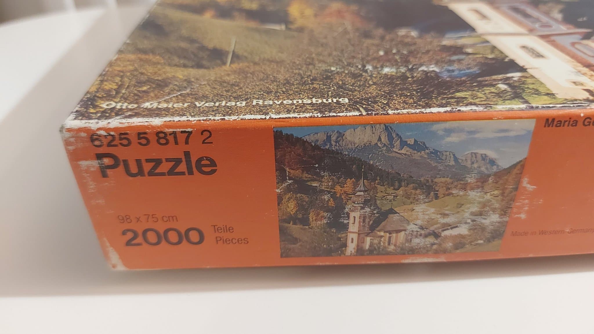 Ravensburger 2000 bitar (1977) • Maria Gern Bavaria • Bitarna är inte räknade