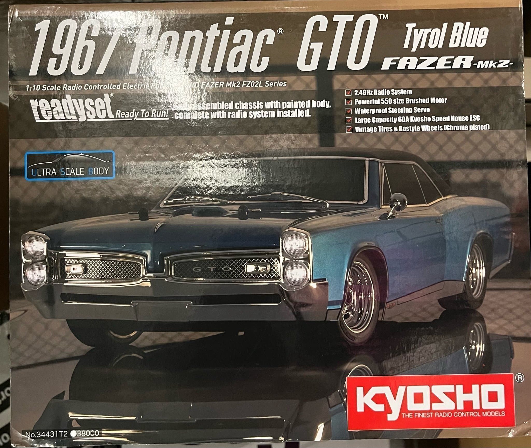Kyosho 1967 Pontiac GTO - radiostyrd bil med komplett startpaket