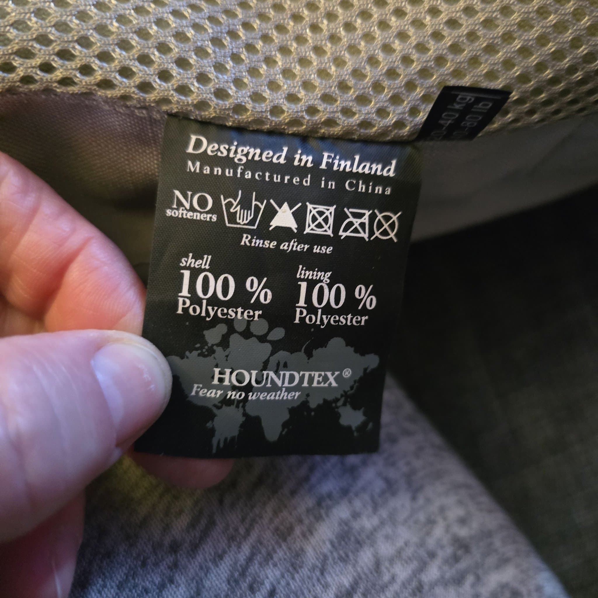 Houndtex grön flytväst för hund, storlek 20-40 KG