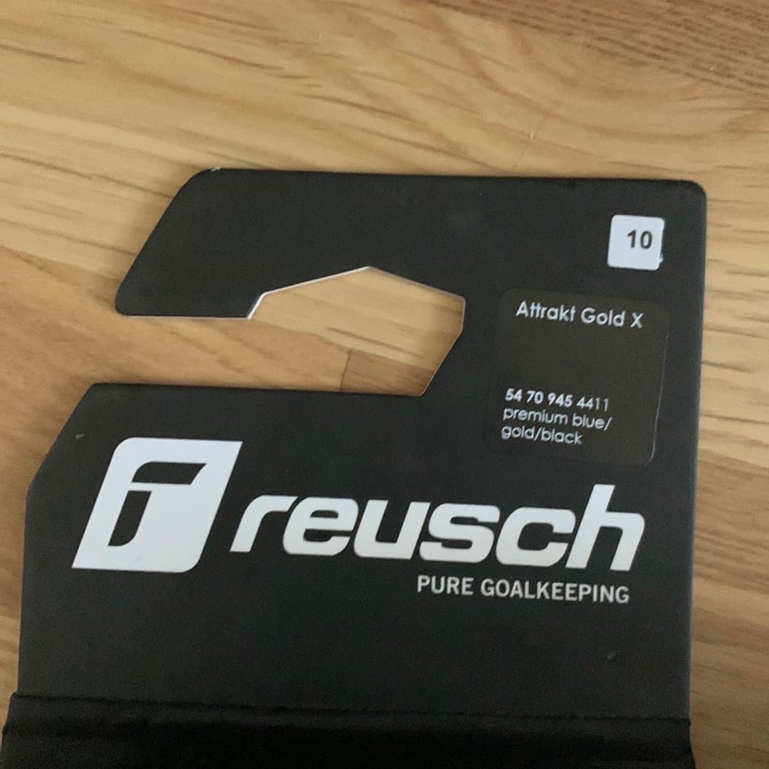 Ny Reusch Attrakt Gold X Målvaktshandskar Storlek 10