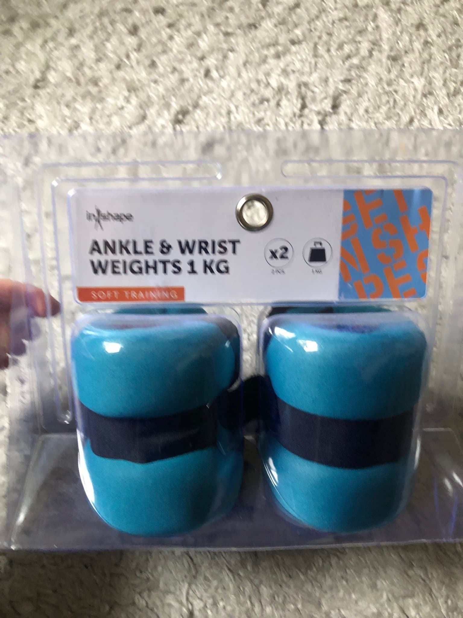 Inshape Ankel- och handledsvikter 1 kg/styck