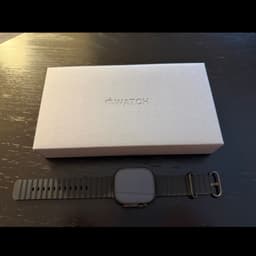 Apple Watch Ultra 3 49mm Black Ti Black Ocean Band