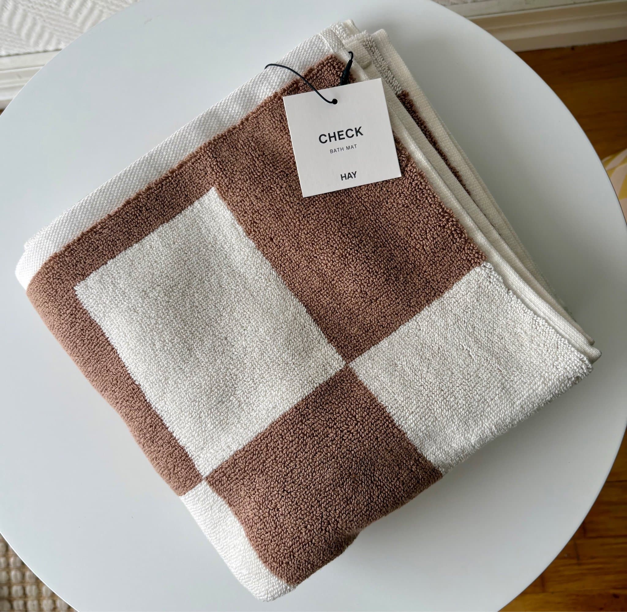 HAY Check Badrumsmatta 50x90 cm, Cappuccino
