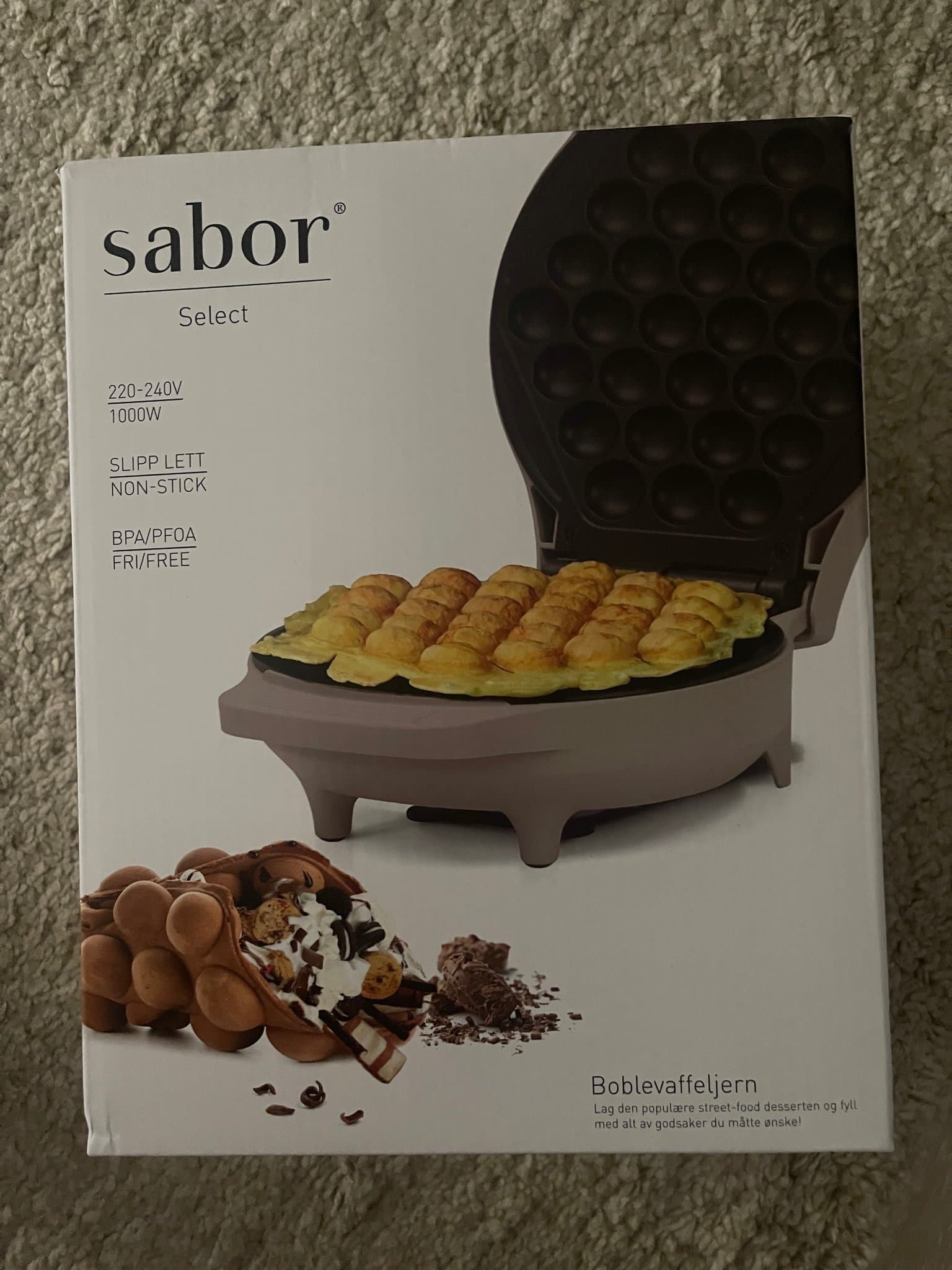 Sabor Bubblevåffeljärn