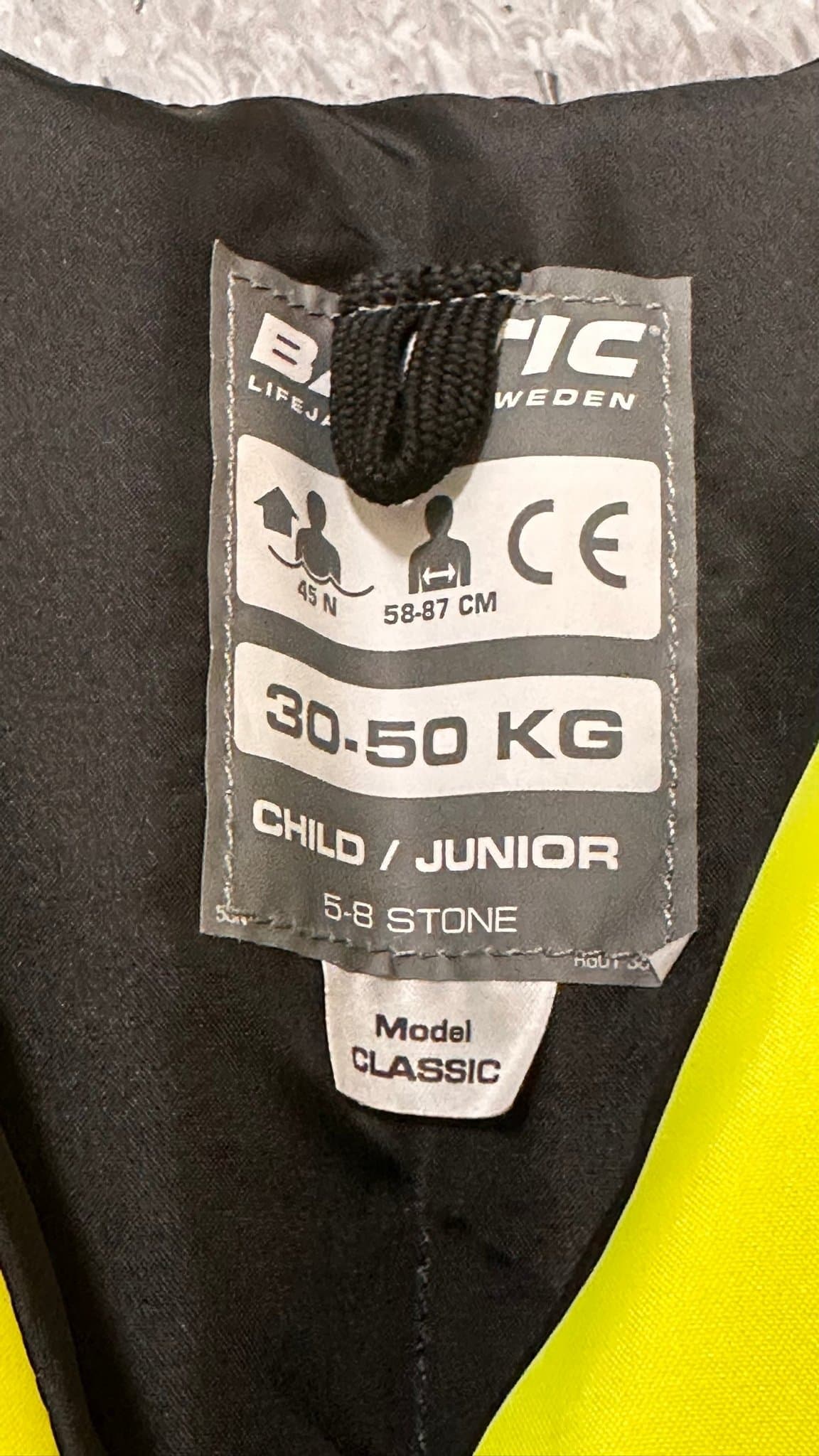 Baltic flytväst 30-50 kg