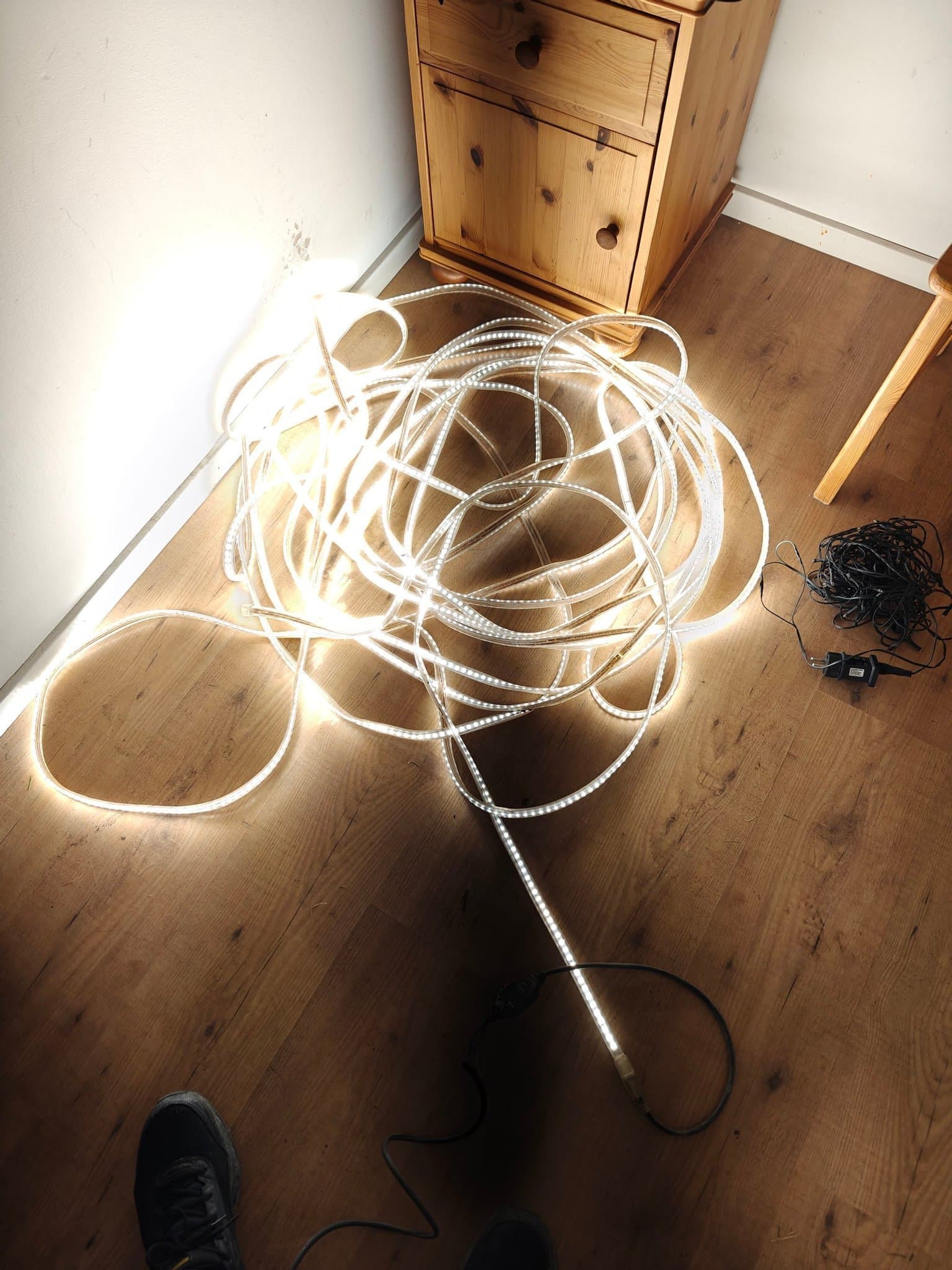 Lång LED-ljusslinga, remsa, arbetsljus 25m