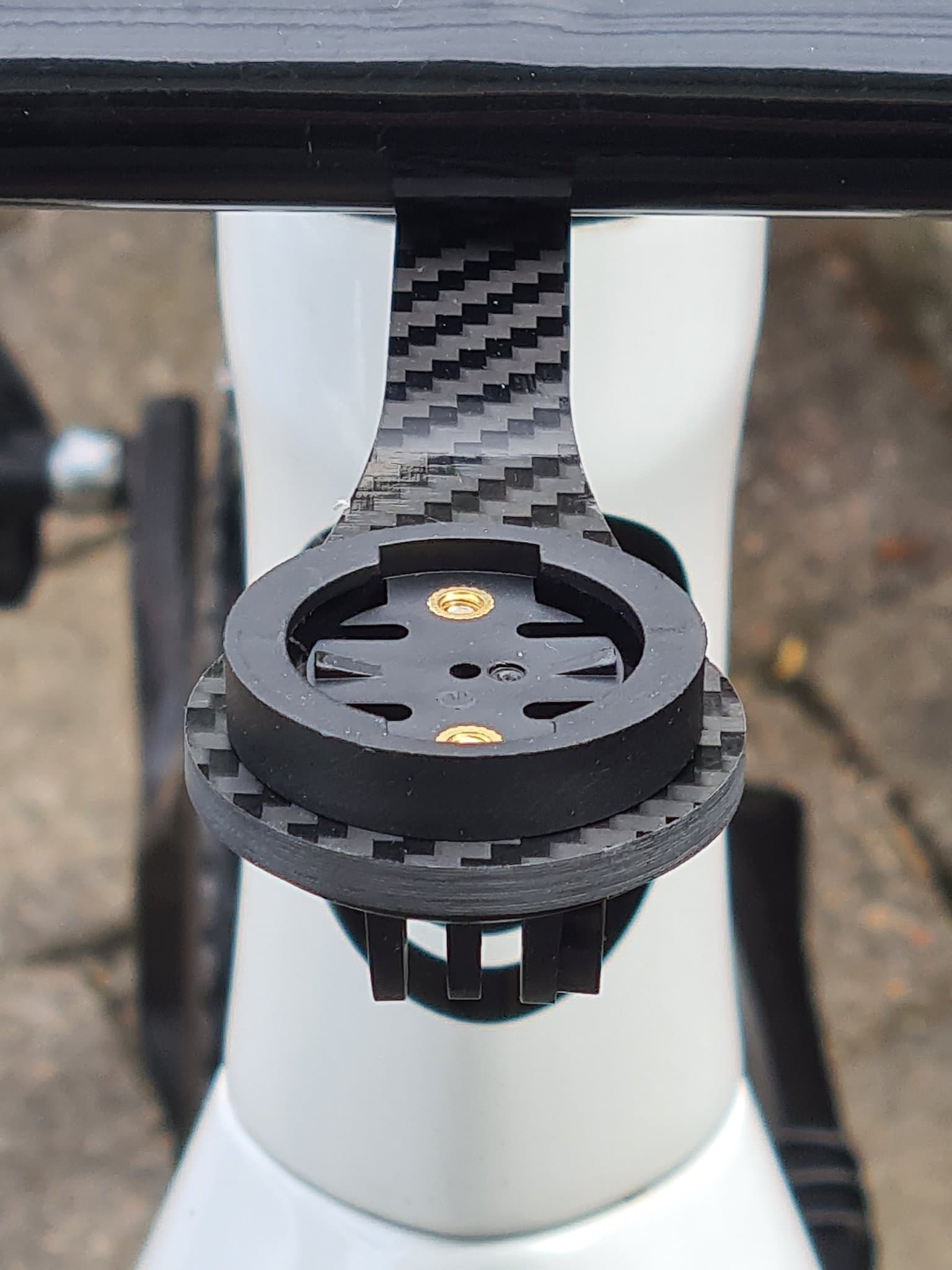 Dual Cykeldatorfäste för cykeldator, Lampa eller GoPro kamera . T800 Carbonfiber
