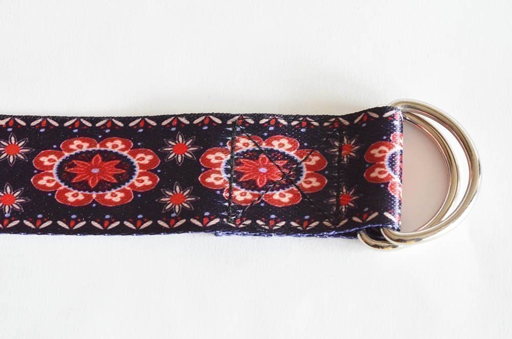 Yogaband 180 cm (medaljong-mönstrat), Yogabälte, Yoga strap, Fitnessband