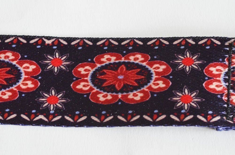 Yogaband 180 cm (medaljong-mönstrat), Yogabälte, Yoga strap, Fitnessband