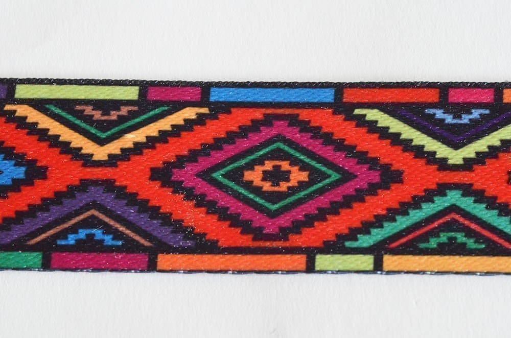 Yogaband 180 cm (rut-mönstrat), Yogabälte, Yoga strap, Fitnessband