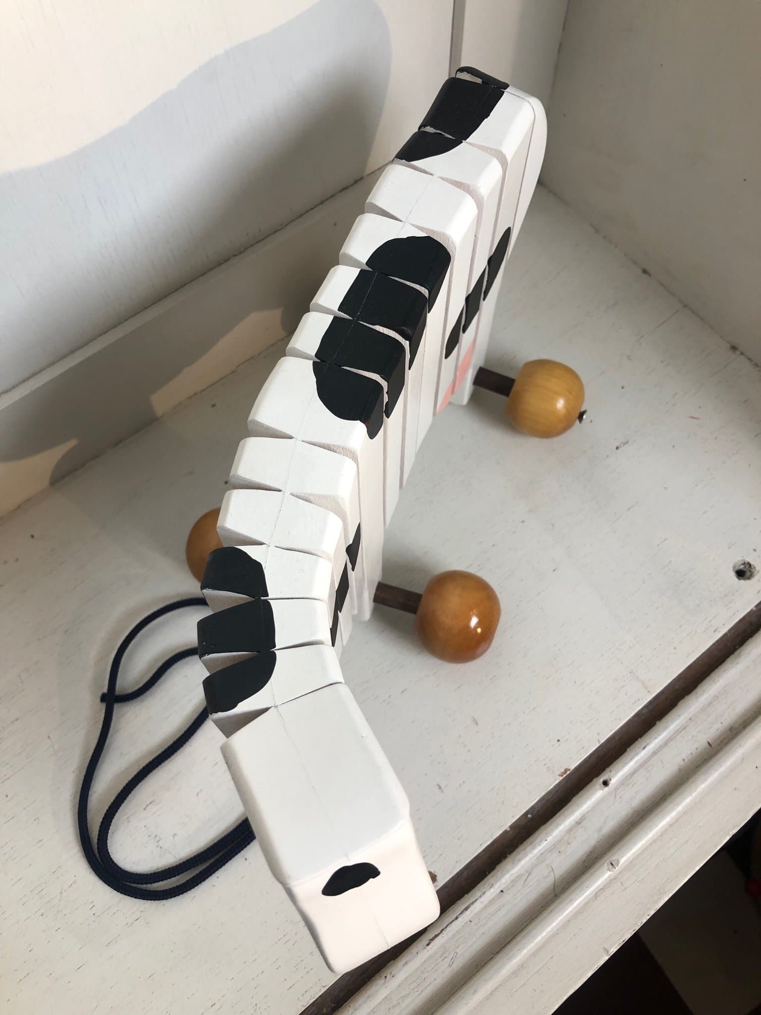 Träleksak - Dragko - kossa