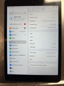Apple iPad gen 8 (åttonde generationen) 128 GB WI-FI