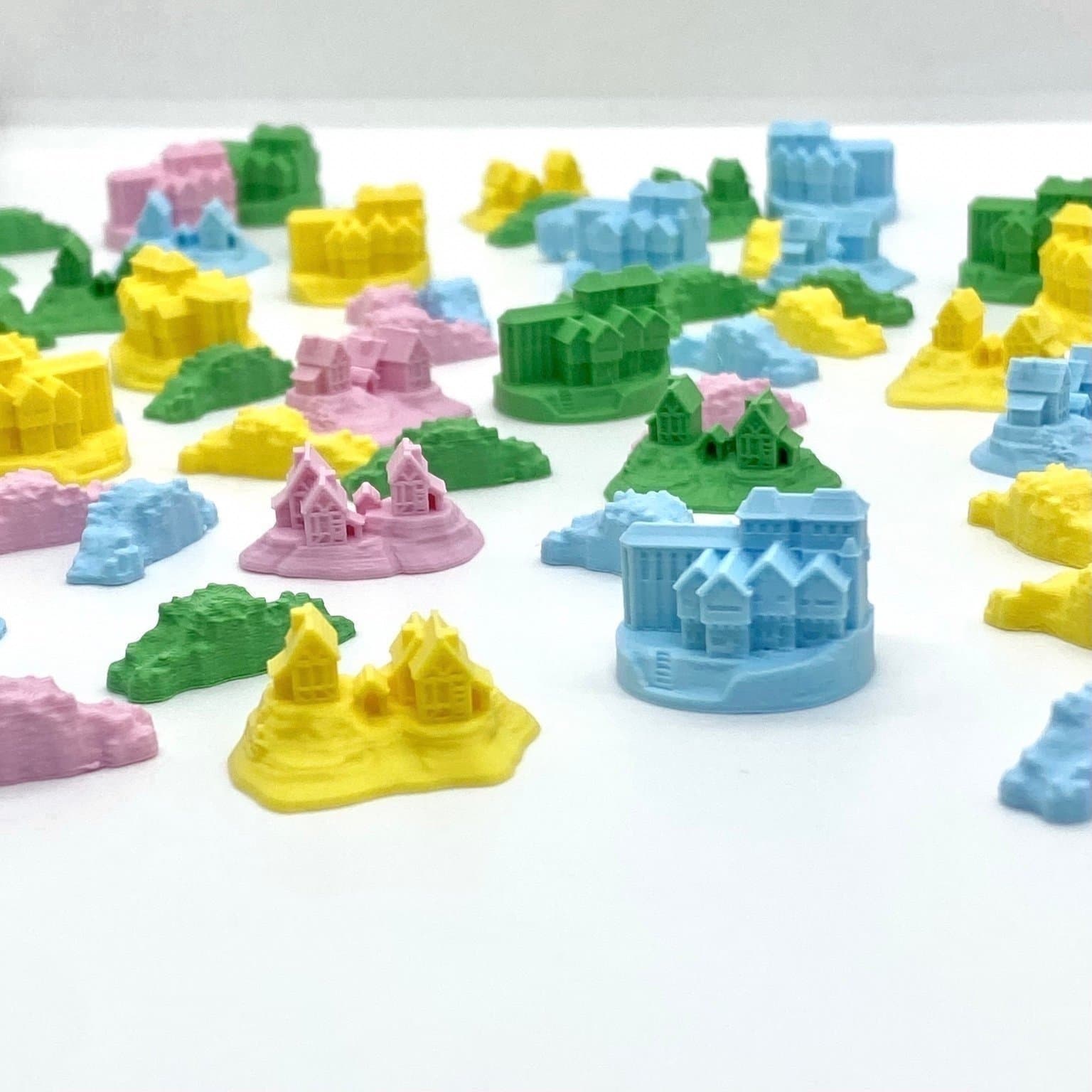 Catan Base Set Bundle - Pastel Collection (96 delar)