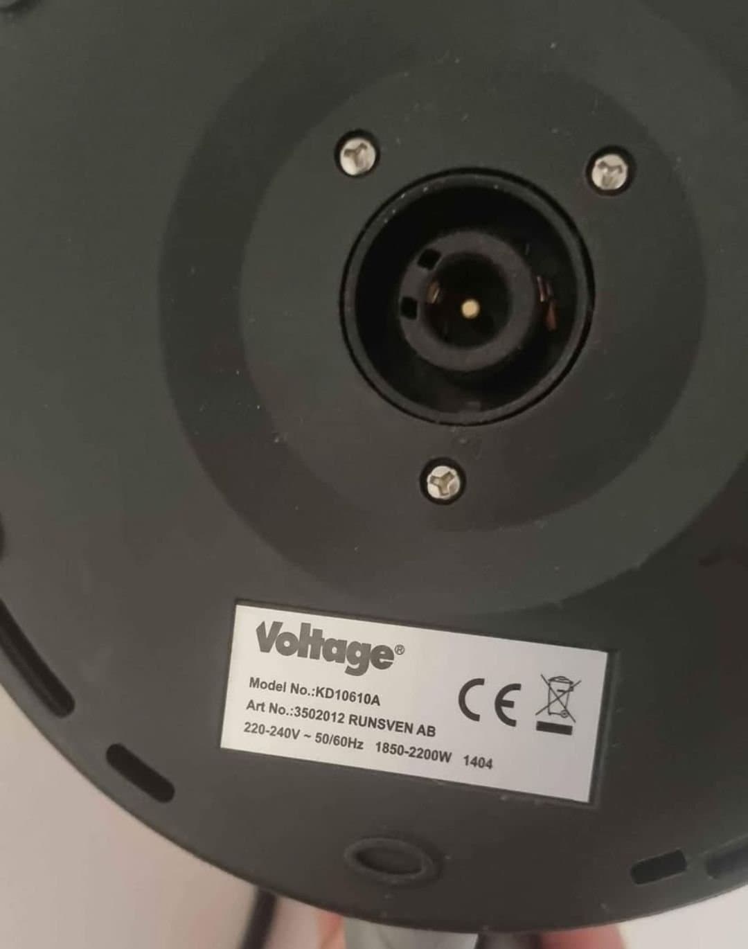 Voltage Vattenkokare