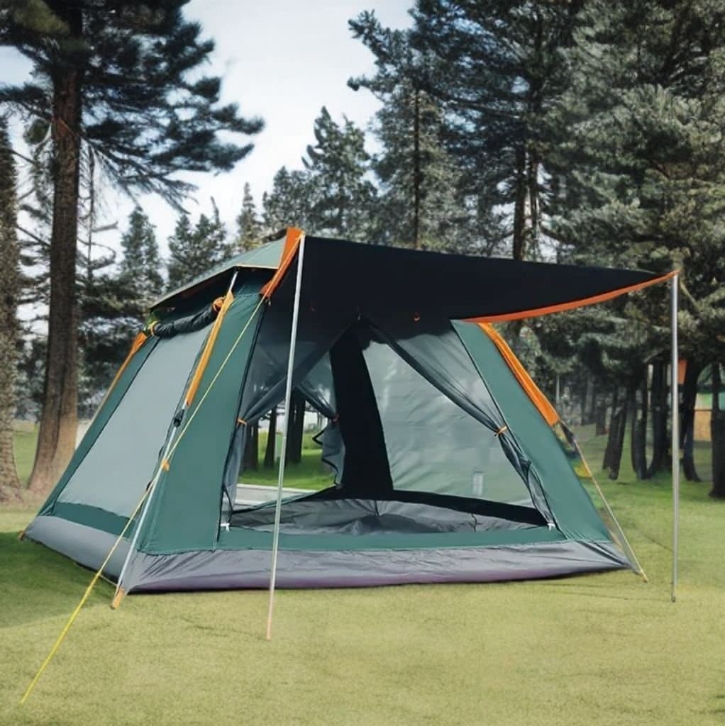 Automatiskt vattentät Familjetält för Camping – 4–6 Personer