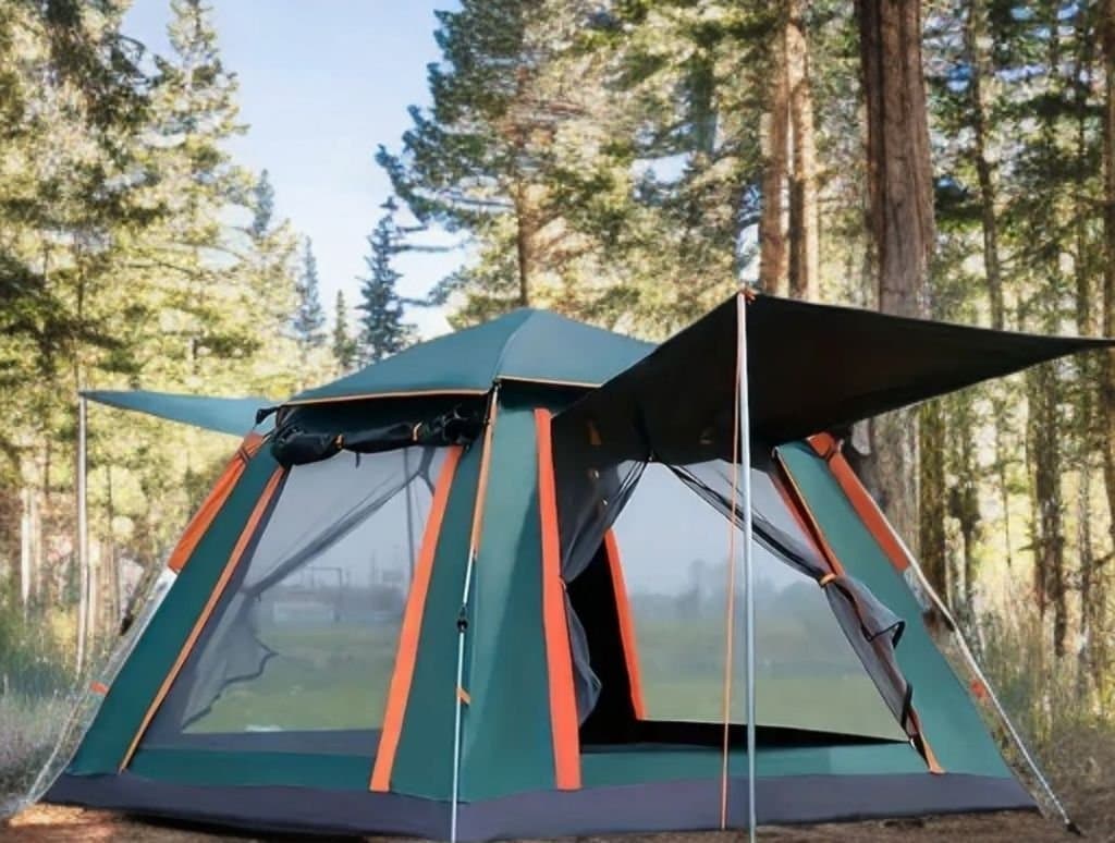 Automatiskt vattentät Familjetält för Camping – 4–6 Personer