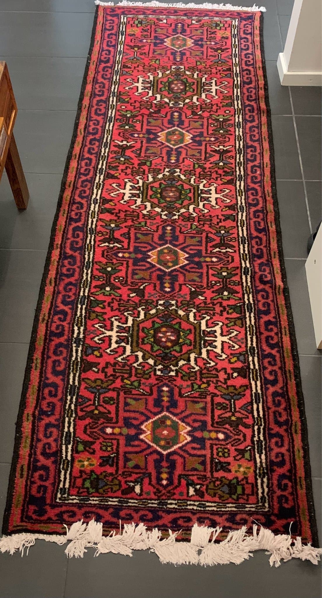Orientalisk gångmatta med mönster 200x66 cm