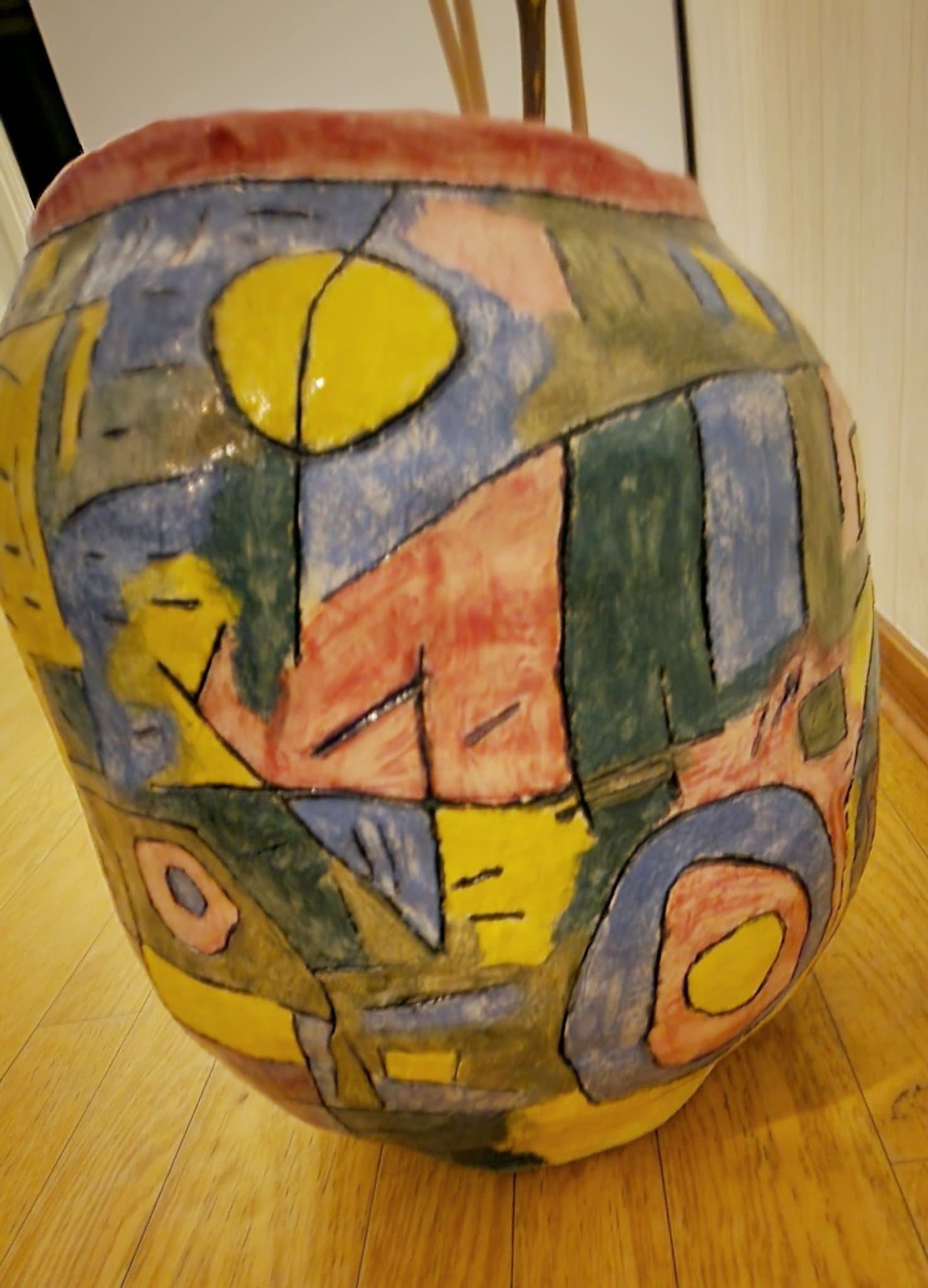 Dekorativ keramik vas