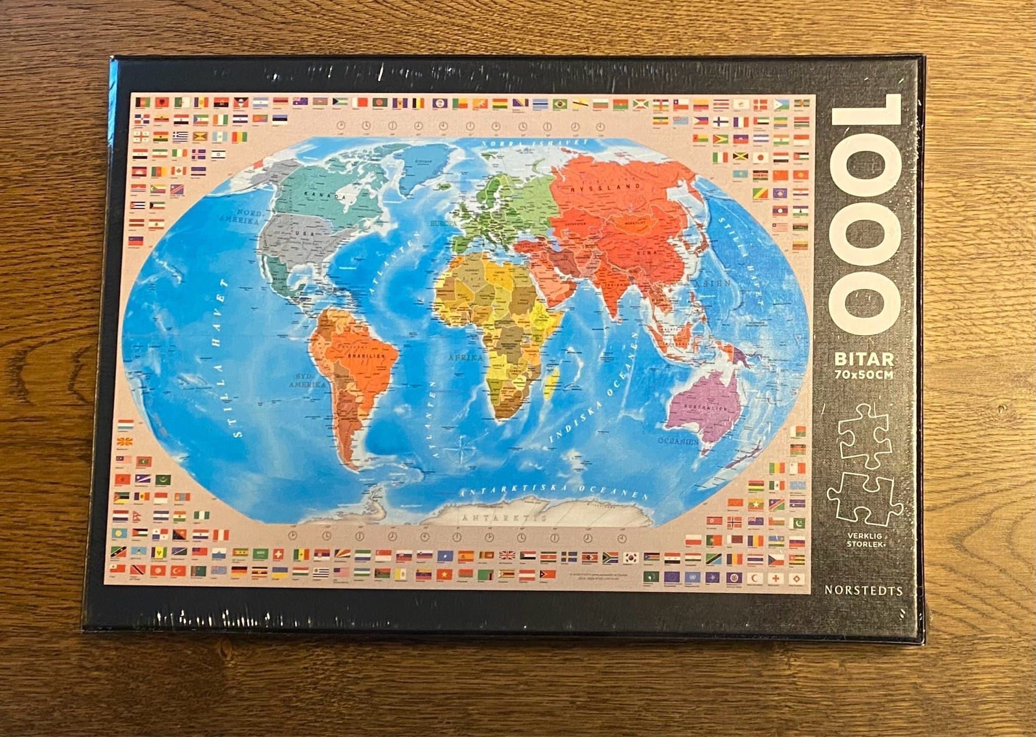 Pussel Världskarta 1000 bitar