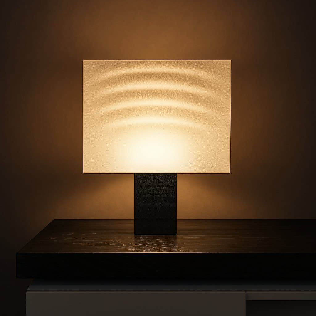 3D-printad lampa – "Vela" – komplett med sladd & E14-sockel