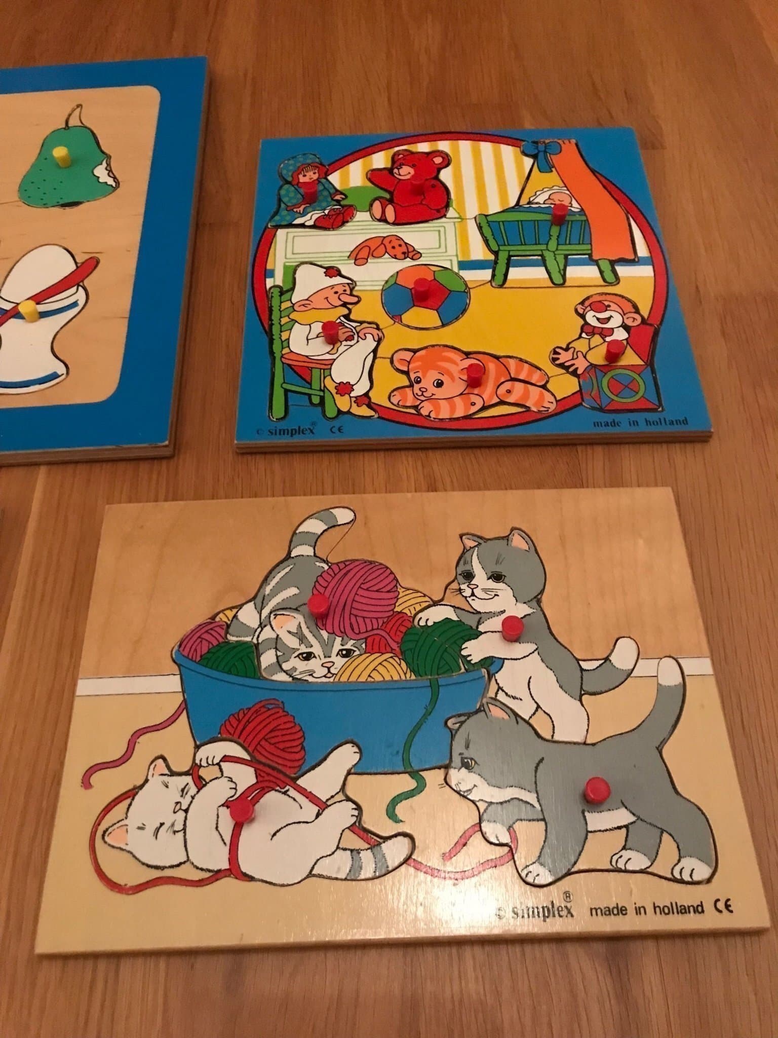 pussel i nyskick trä 4 st