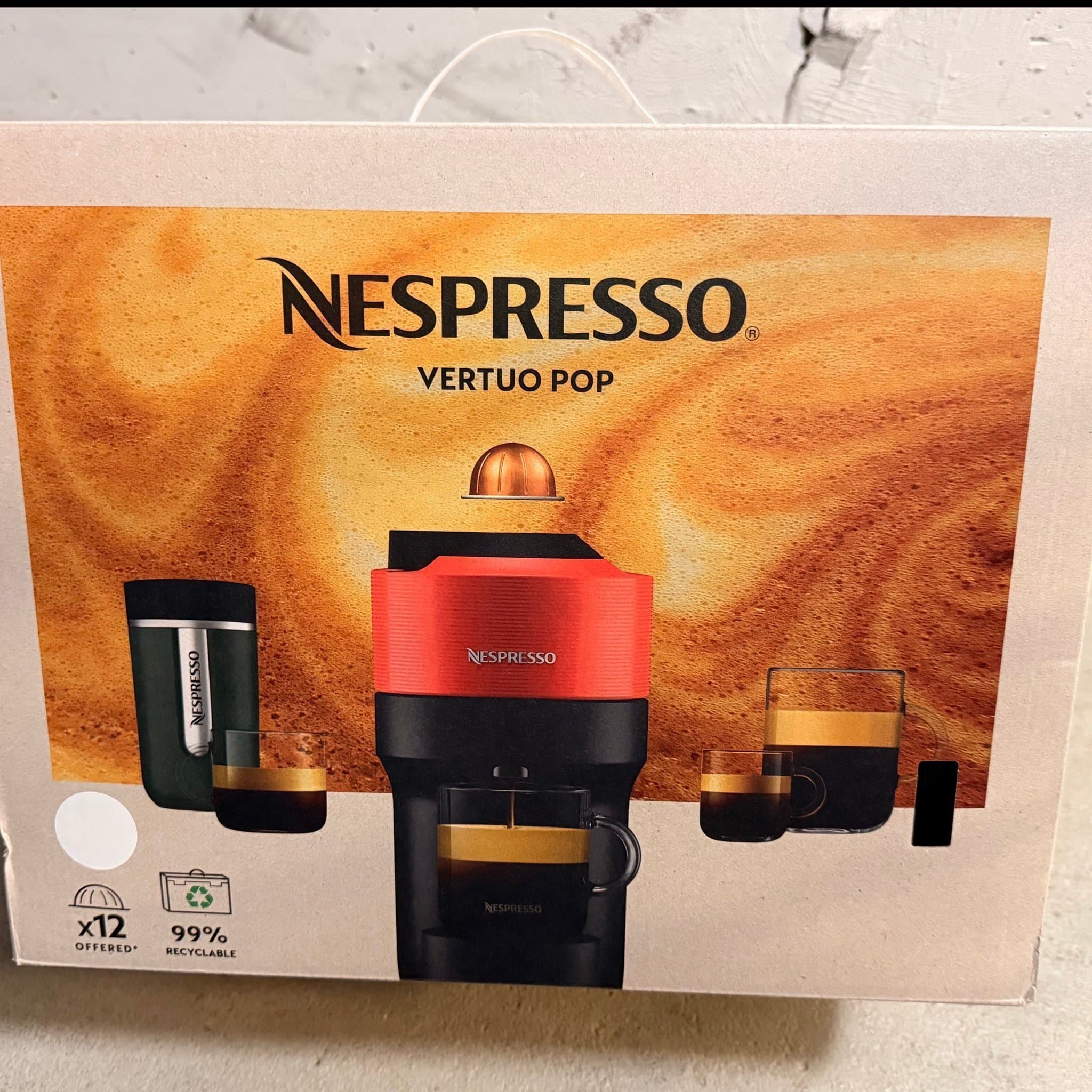 Nespresso Vertuo Pop Kaffemaskin 100% Ny Unused!!