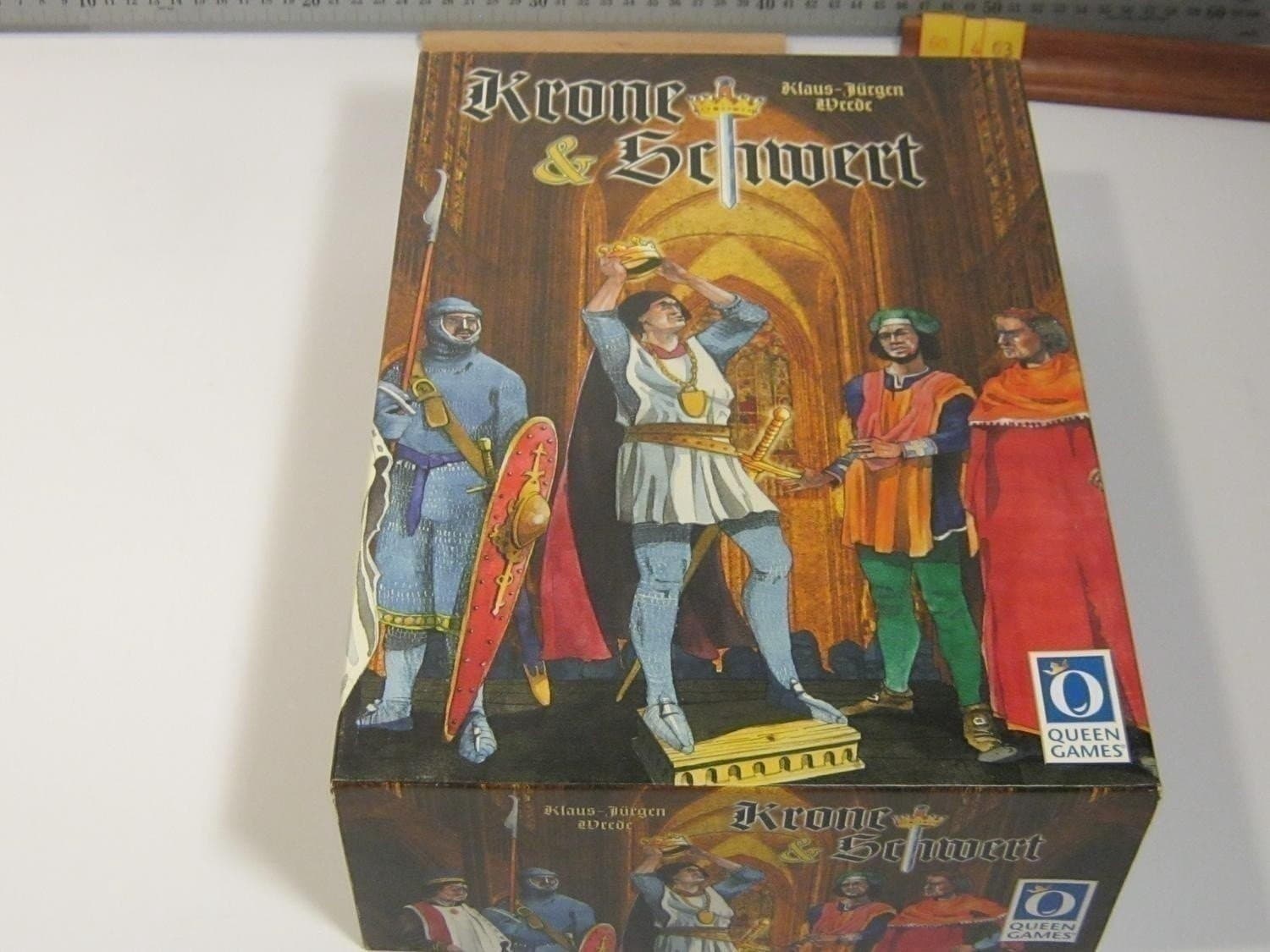 Krone & Schwert, Tysk utgåva, Queen games 2002, Komplett i NYskick