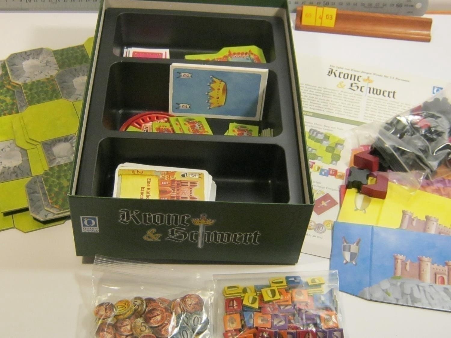 Krone & Schwert, Tysk utgåva, Queen games 2002, Komplett i NYskick