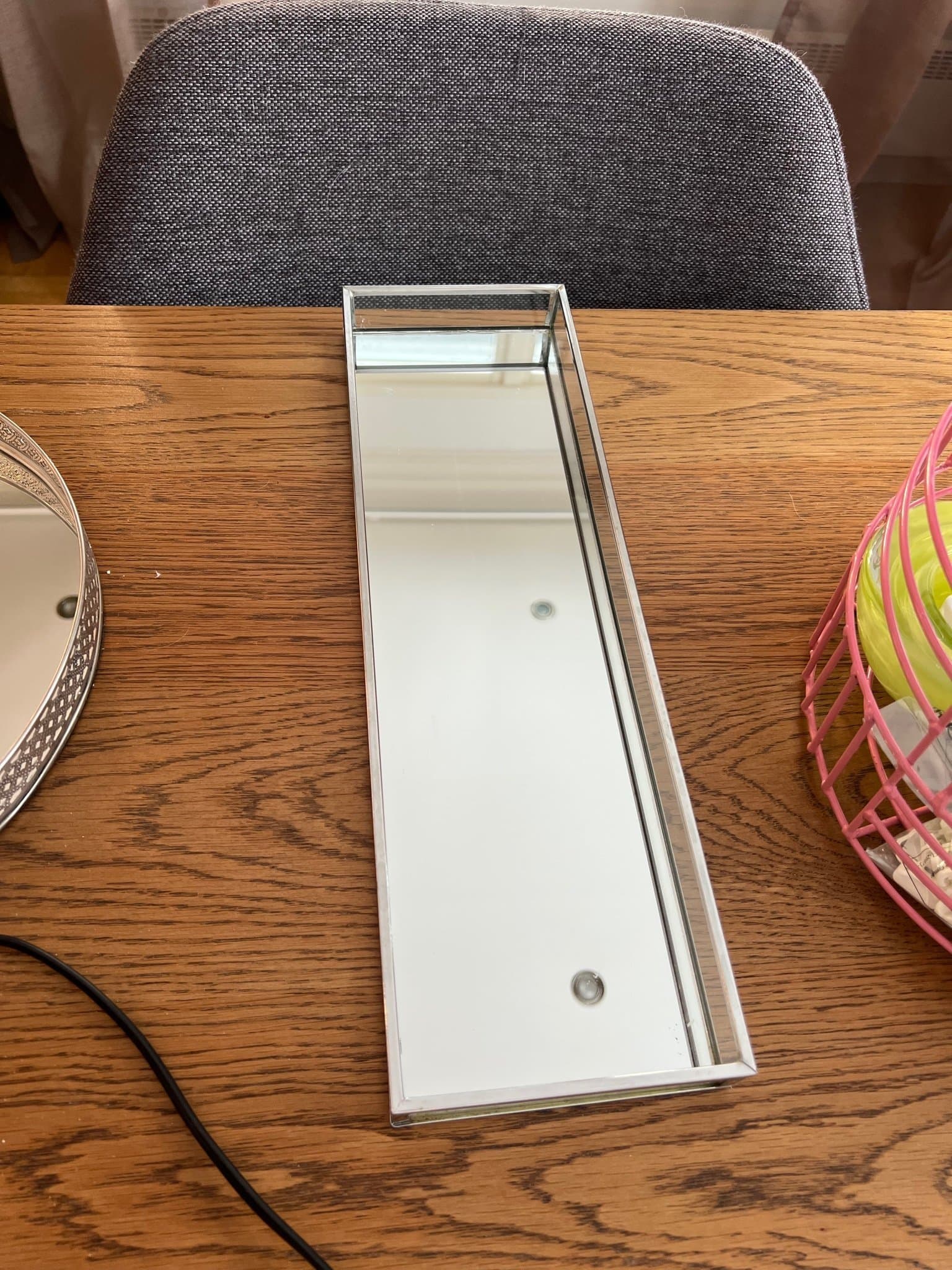 Spegelbricka från rusta