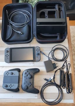 Nintendo Switch konsol med tillbehör