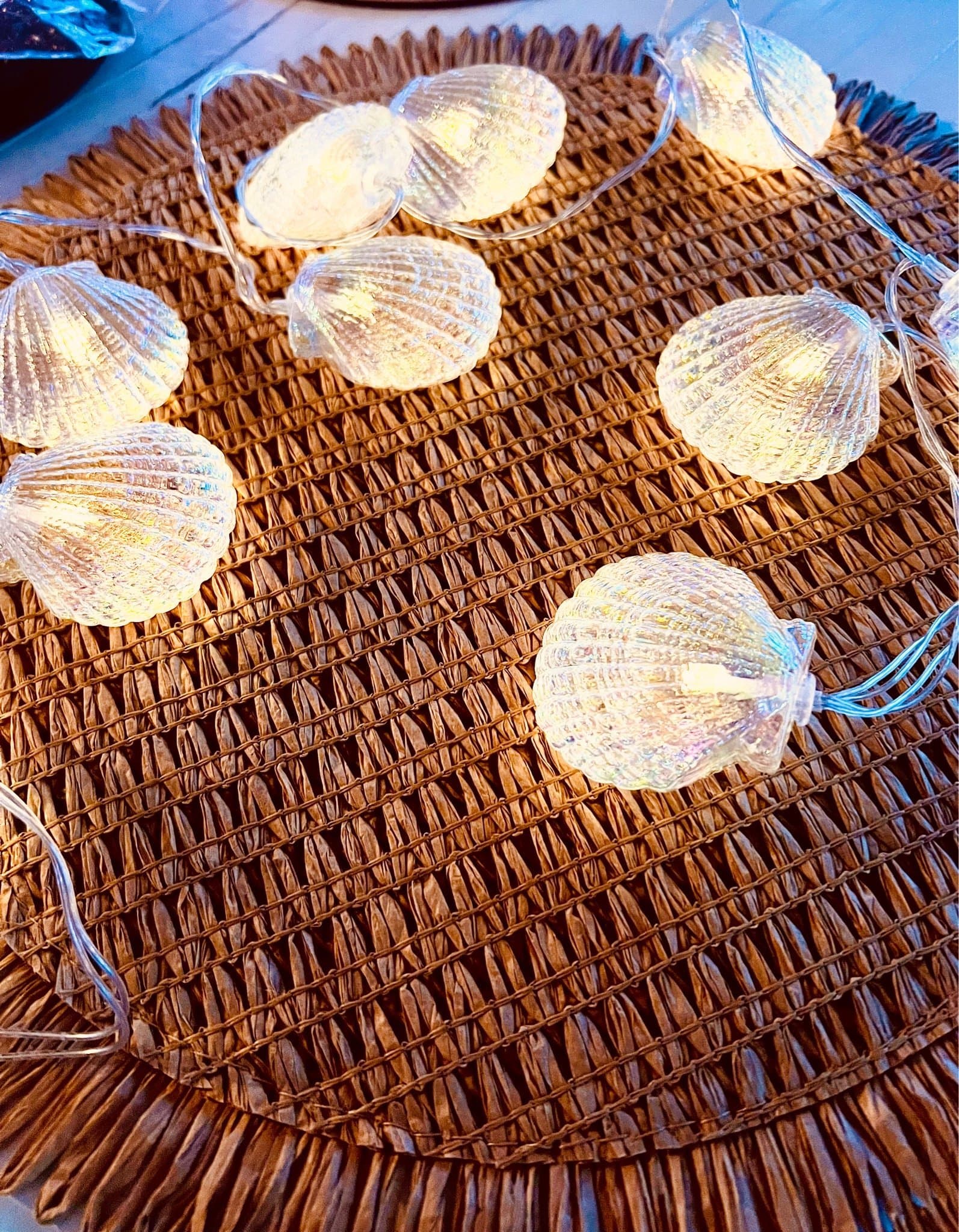 Batteridriven ljusslinga med snäckor 1,5 meter ny i förpackning!