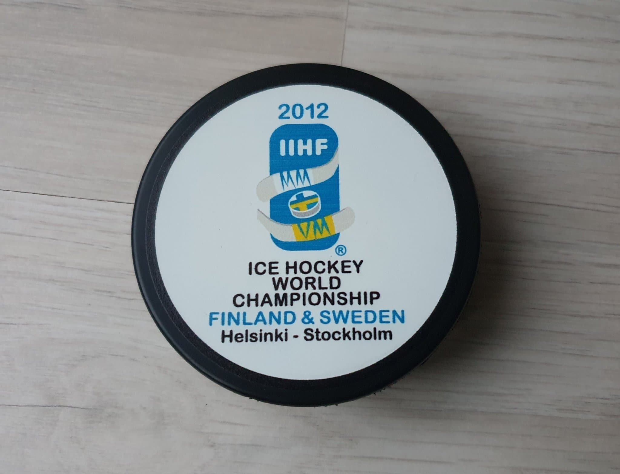 Eishockey Puck WM 2012, made in Tschechien