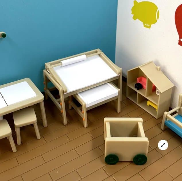 Dockskåp Barnrum, Bord, Skrivbord och Leksaksförvaring