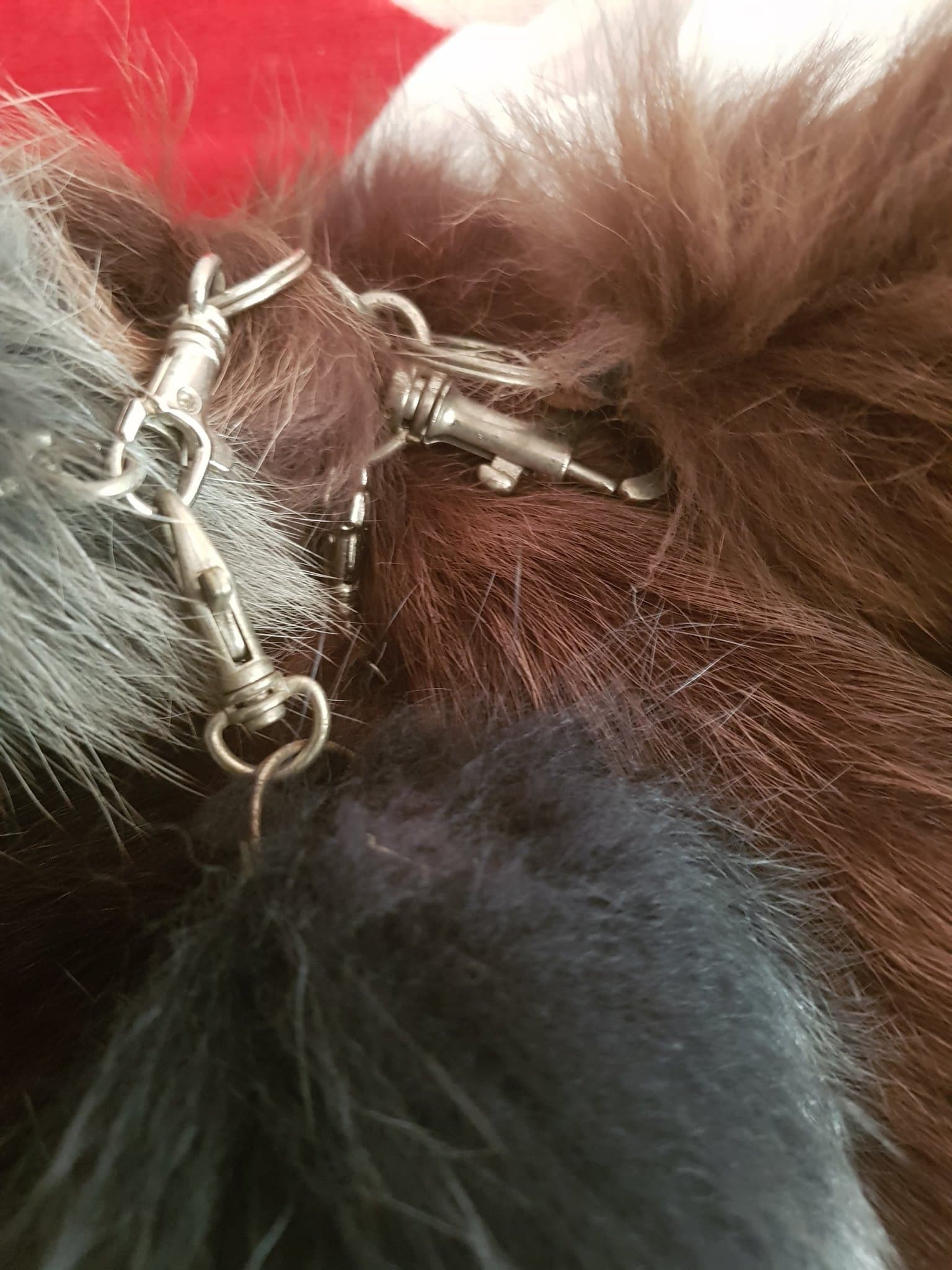 RÖDRÄV SVANS 1 styck ÄKTA NY/OANVÄND med hänge REA NU