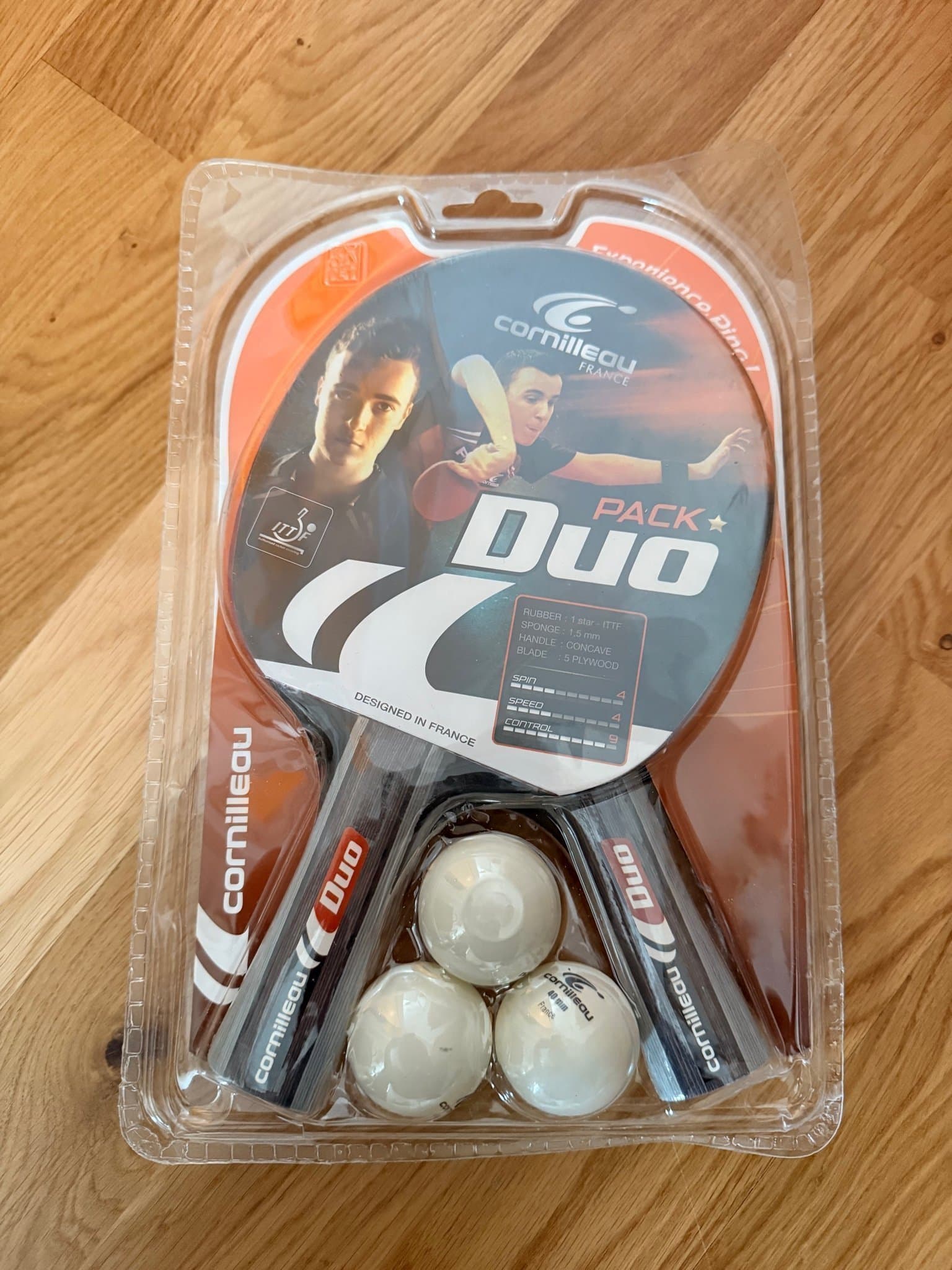 Cornilleau Duo Pack Bordtennisracket HELT NYTT