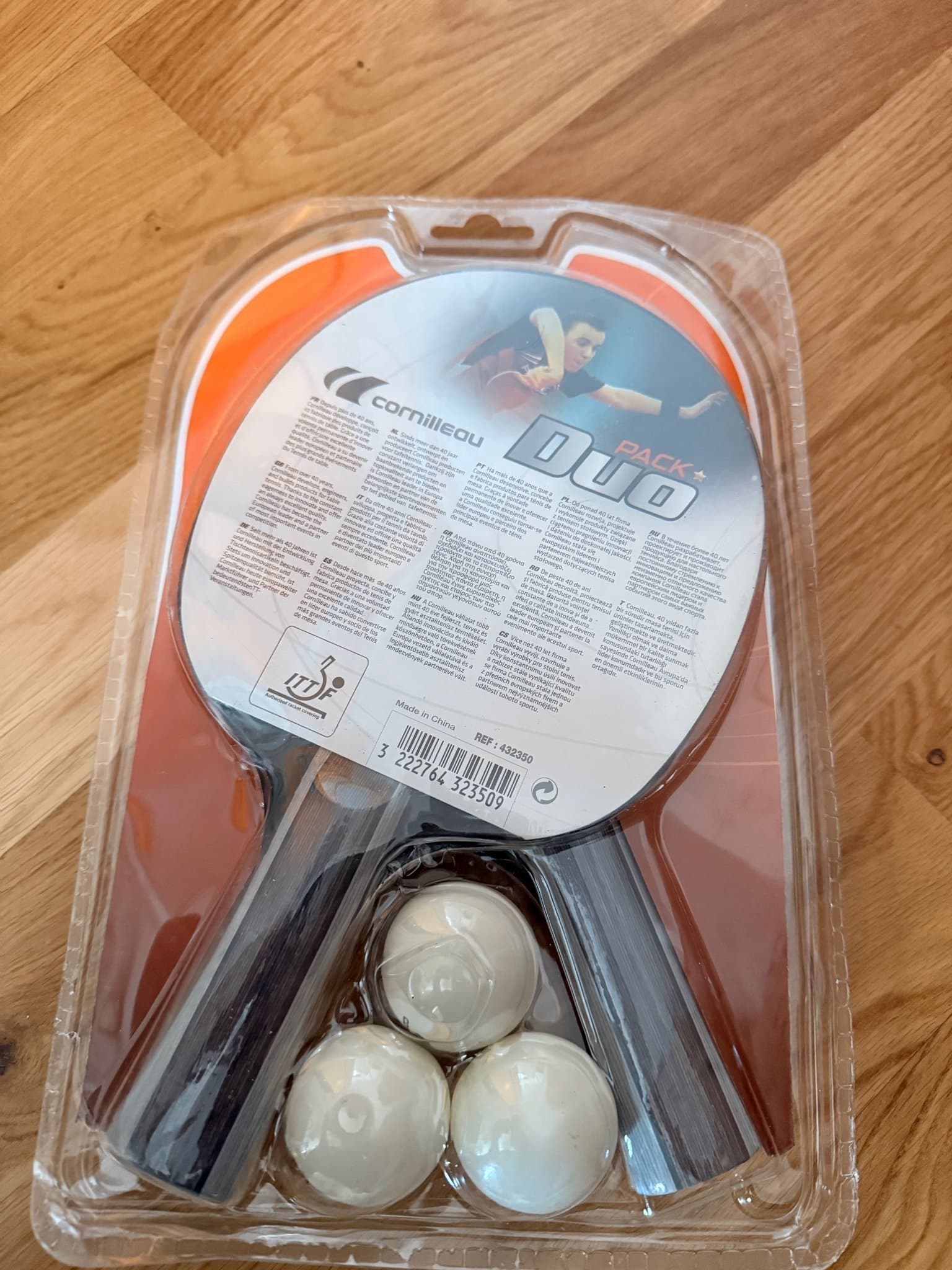 Cornilleau Duo Pack Bordtennisracket HELT NYTT