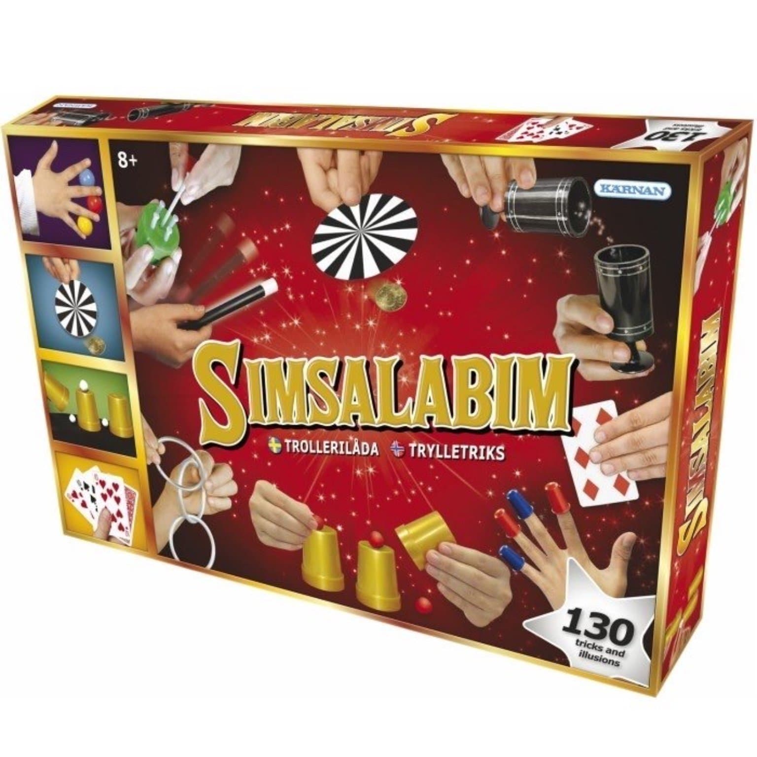 Ny Trollerilåda, Trolleri, Trollkonst Set - Simsalabim med 130 olika Tricks