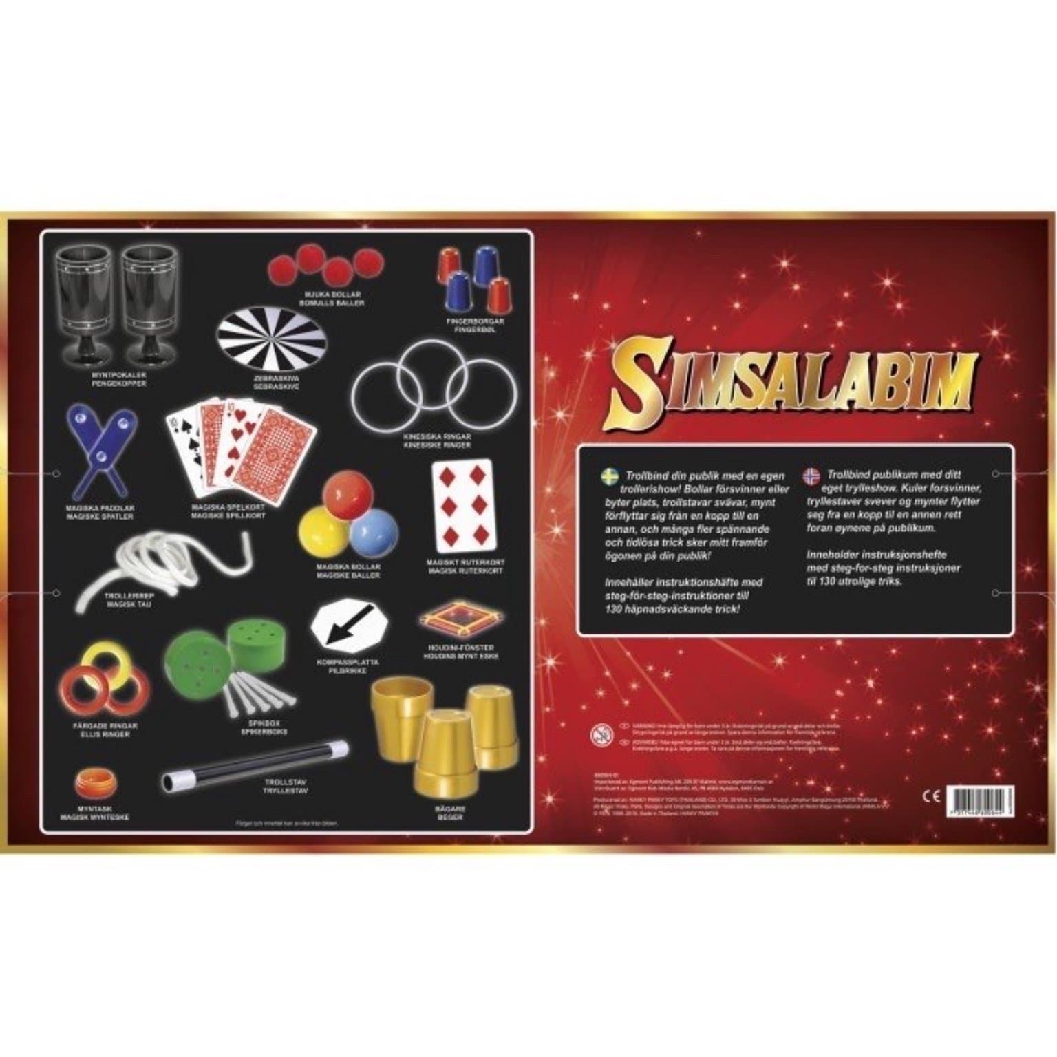 Ny Trollerilåda, Trolleri, Trollkonst Set - Simsalabim med 130 olika Tricks