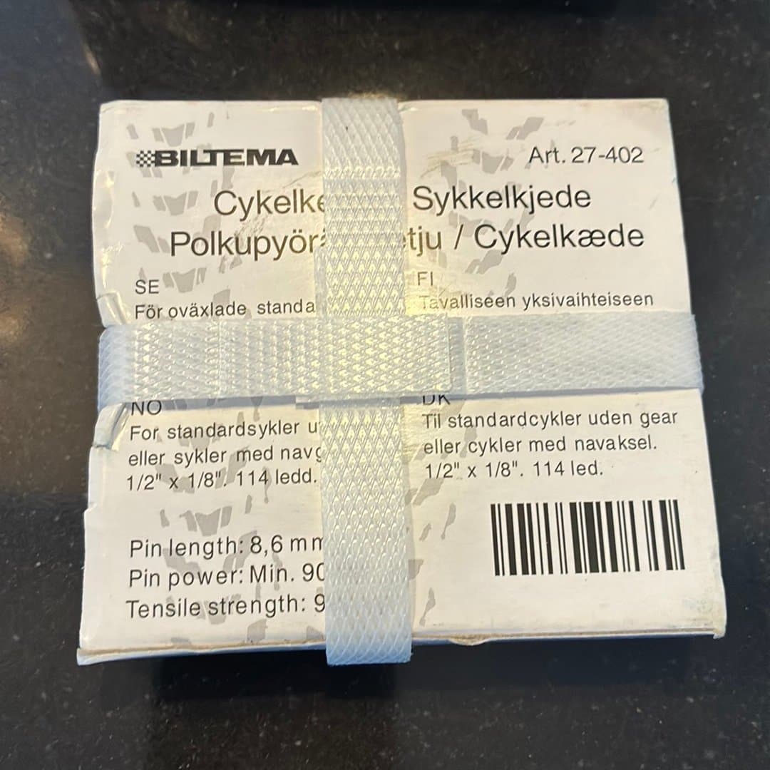 Cykelkedja Biltema Art. 27-402