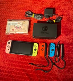 Nintendo Switch V1 (2019-2020) inkl 2st uppsättningar Joy-Cons!!